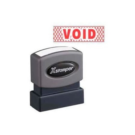 SHACHIHATA INC. Xstamper® Pre-Inked Message Stamp, VOID, 1-5/8" x 1/2", Red 1825